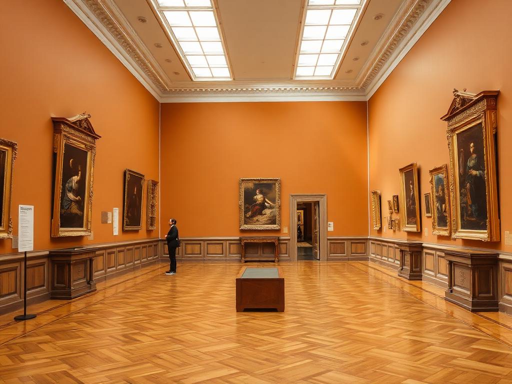 Galeria clássica de museu francês